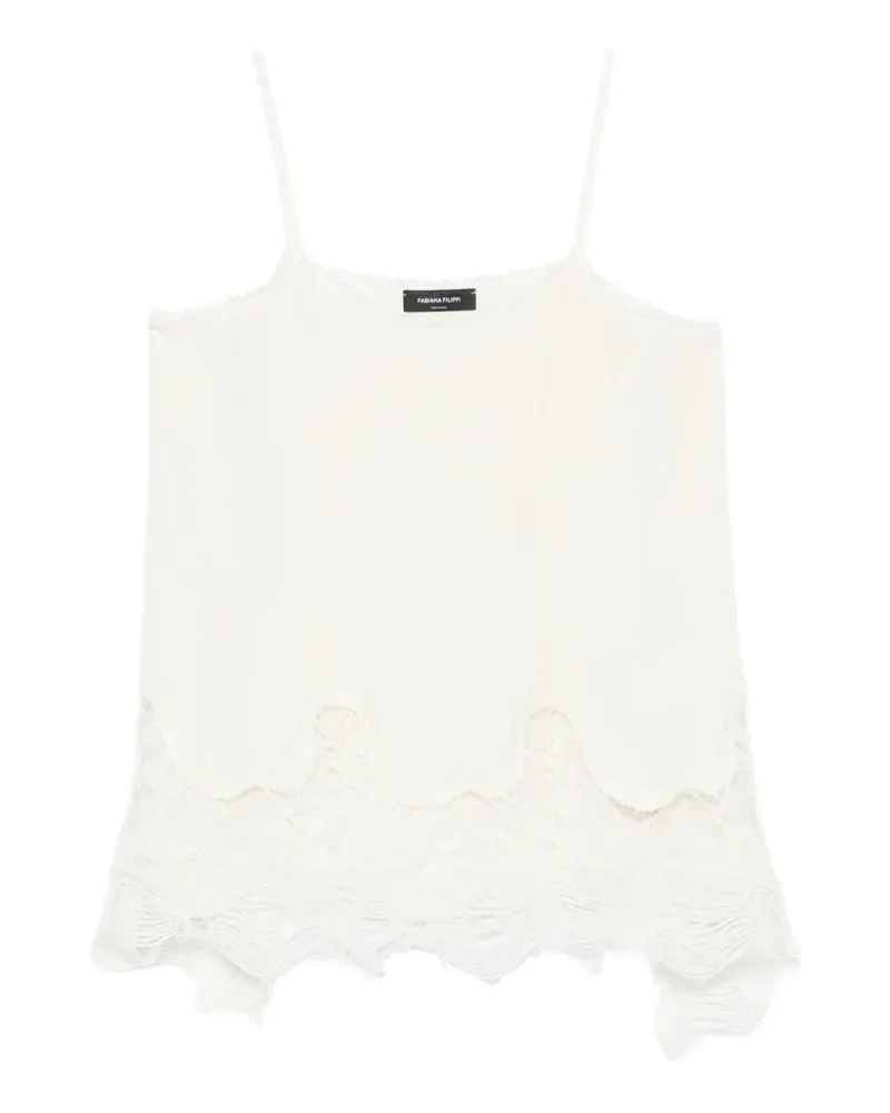 Fabiana Filippi Asymmetrisches Top mit V-Ausschnitt - Nude Nude