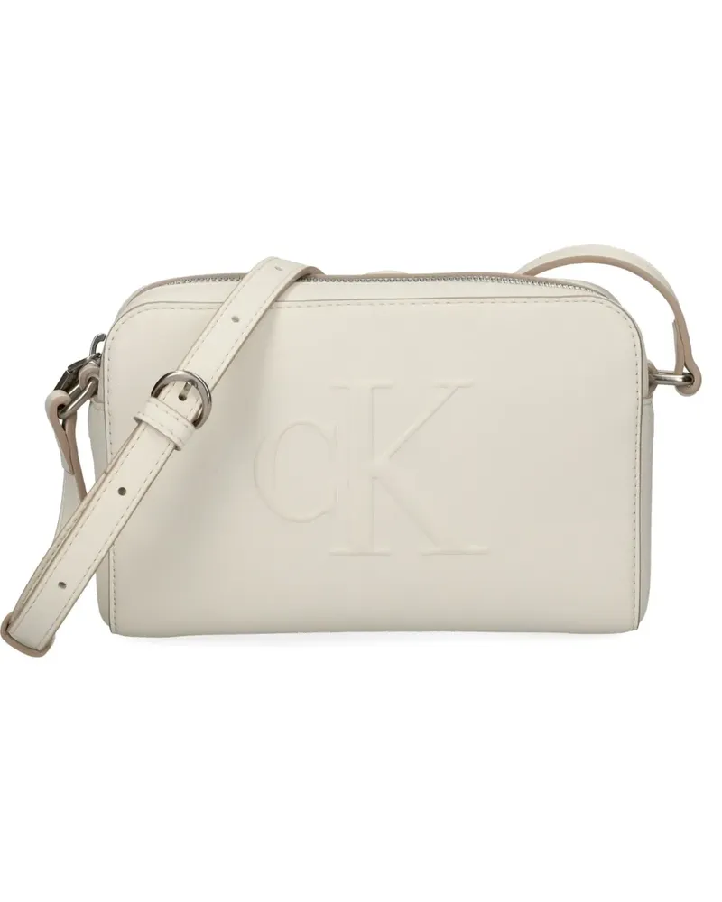 Calvin Klein Umhängetasche mit Logo-Prägung - Weiß Weiß