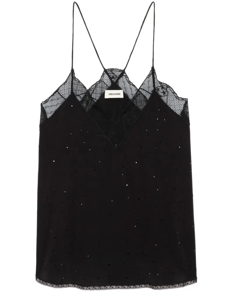 Zadig & Voltaire Christy Oberteil aus Seide - Schwarz Schwarz
