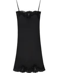 Stella McCartney Midikleid aus Satin Schwarz