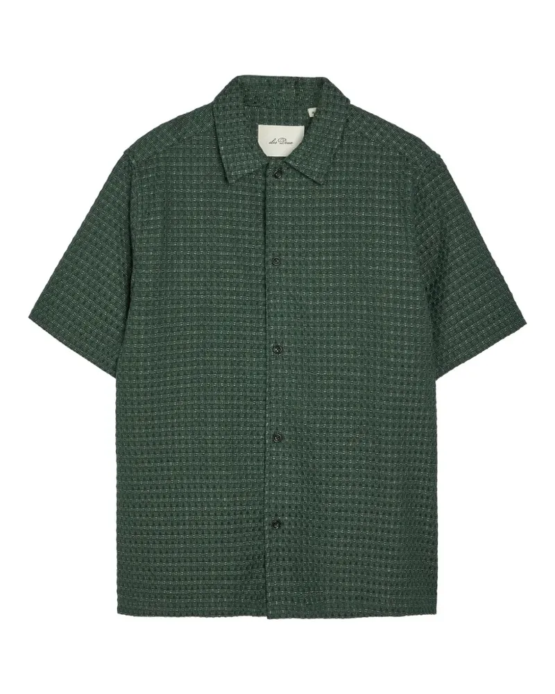 LES DEUX textured short-sleeved shirt - Grün Grün
