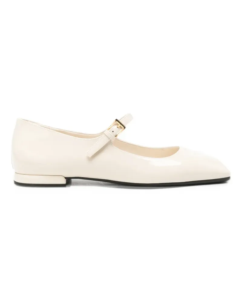 Prada patent leather Mary Jane ballet flats - Nude Nude