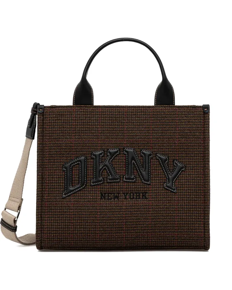 DKNY logo-lettering top-handle tote bag - Braun Braun