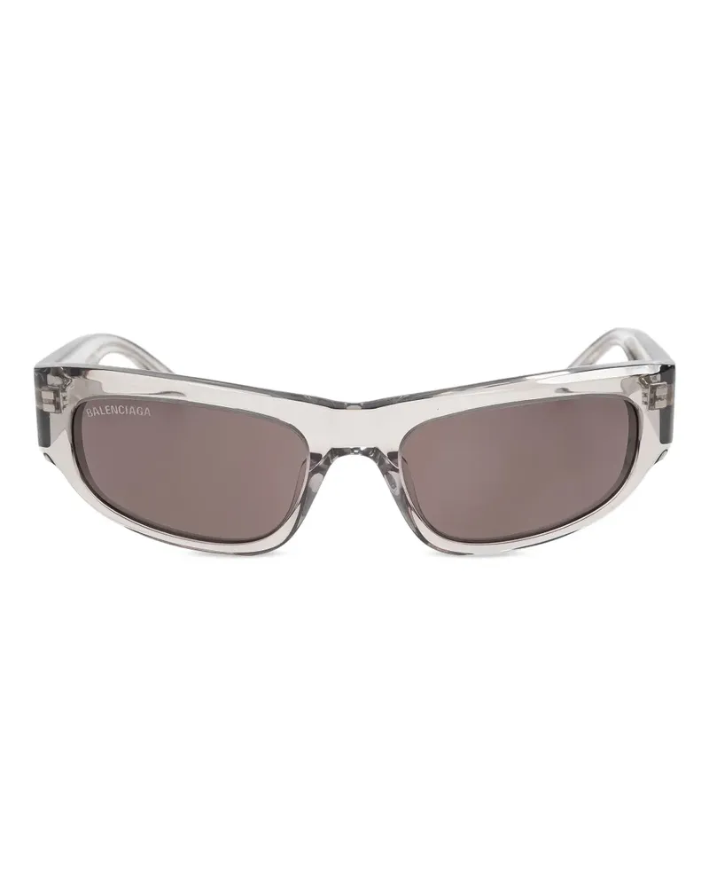 Balenciaga Sonnenbrille mit eckigem Gestell - Grau Grau