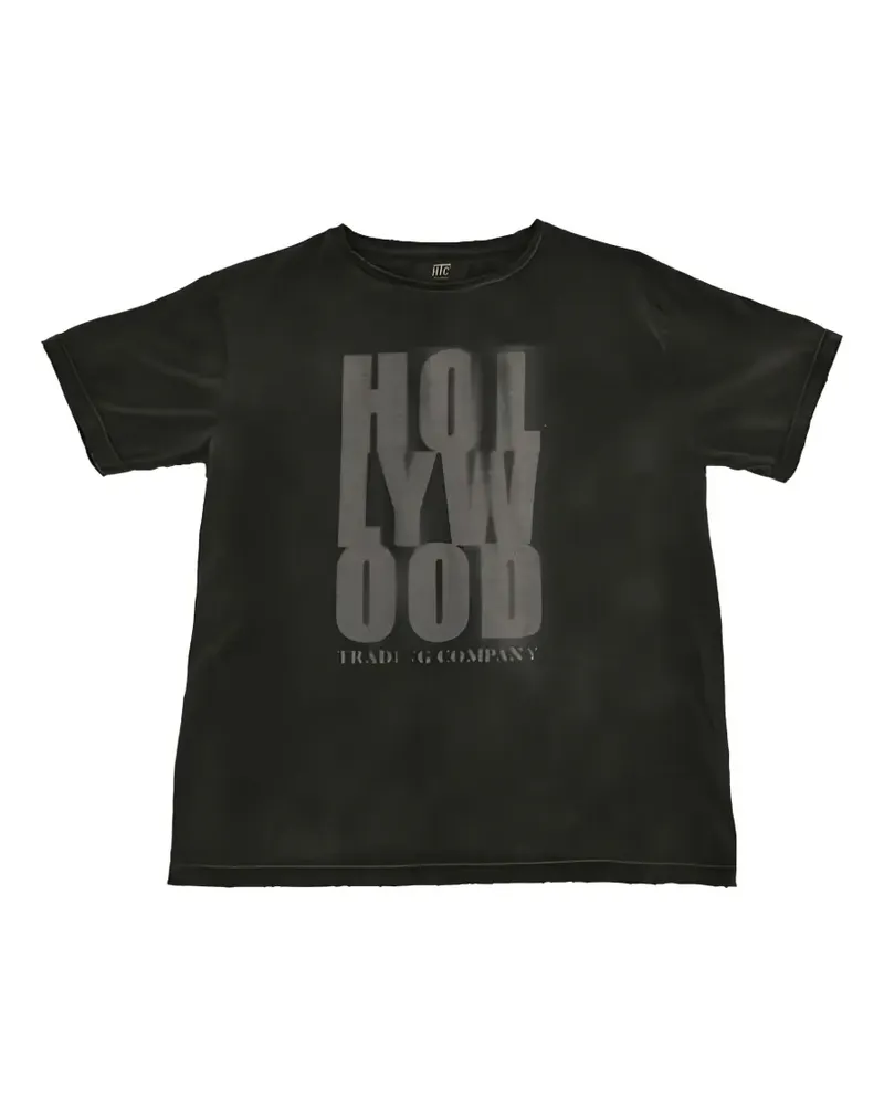 HTC Hollywood Trading Company T-Shirt mit Logo-Print - Schwarz Schwarz