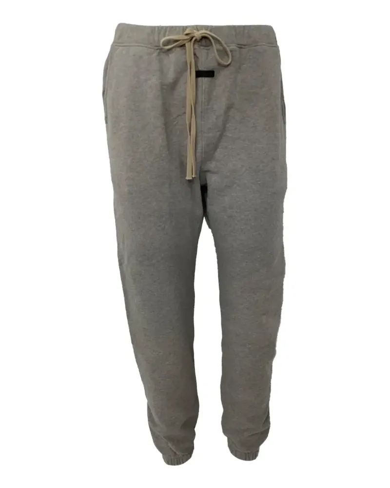 Fear of God logo-patch drawstring track pants - Grau Grau