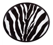Porzellanteller mit Zebra-Print