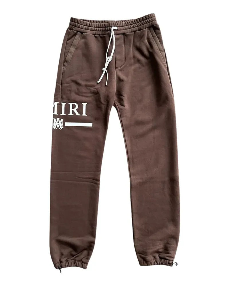 Amiri MA Jogginghose mit Logo-Print - Braun Braun