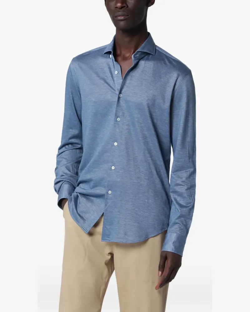 XACUS Mittelgroßes Hemd - Blau Blau