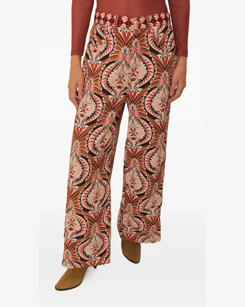FARM Rio Hose mit Pineapple Jewellery-Print - Rot Rot