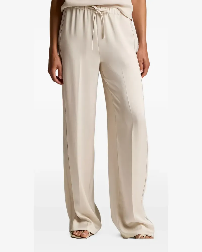 Vince drawstring wide-leg track pants - Nude Nude