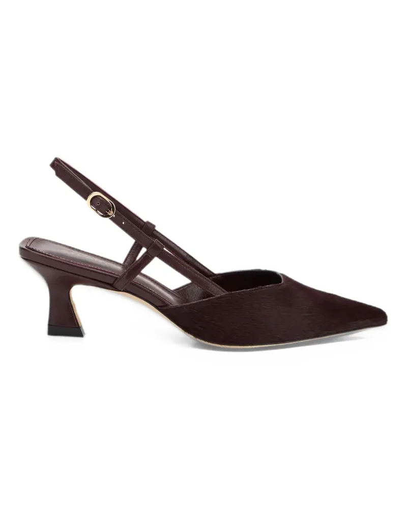 Stuart Weitzman Vinnie cutout calf-hair pumps - Violett Violett
