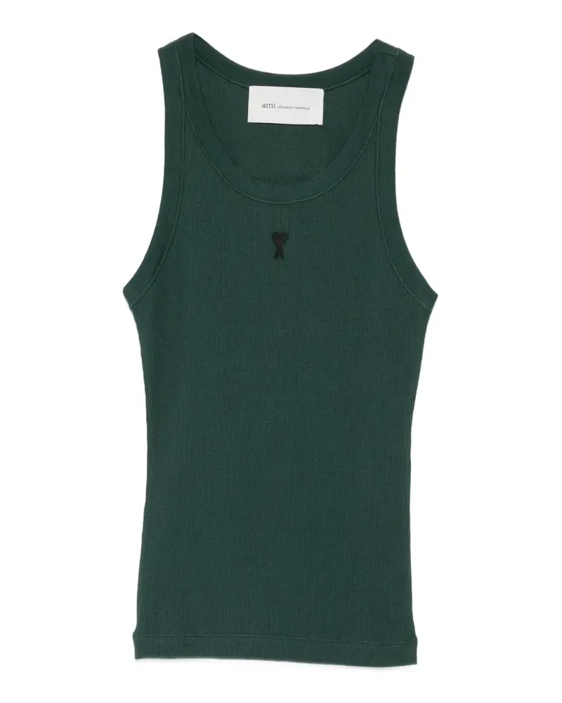 AMI Paris Geripptes Ami de Coeur Tanktop - Grün Grün