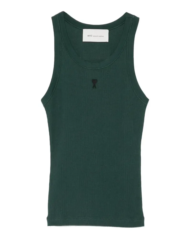 AMI Paris Geripptes Ami de Coeur Tanktop - Grün Grün