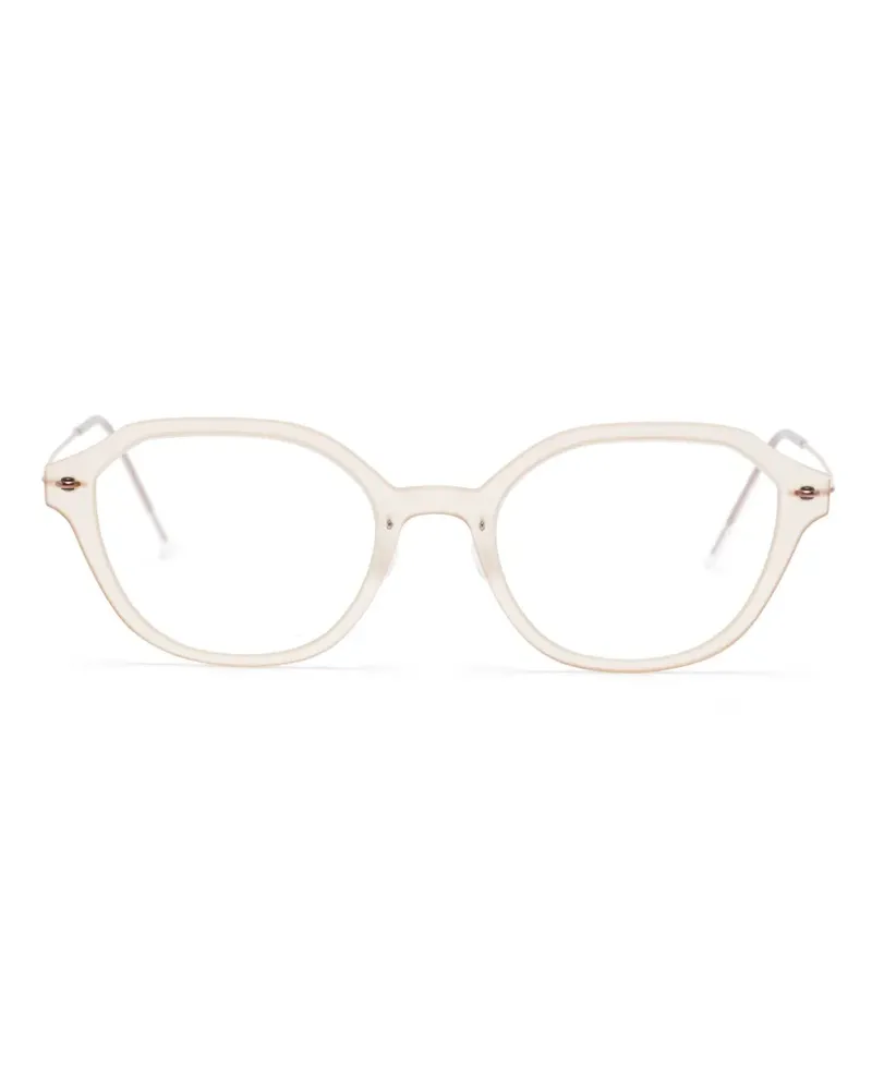 Lindberg Brille mit Cat-Eye-Gestell - Nude Nude