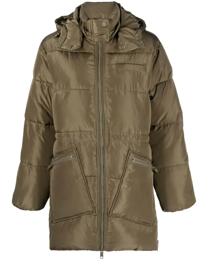 Ganni Gefütterte Jacke im Oversized-Look - Grün Grün