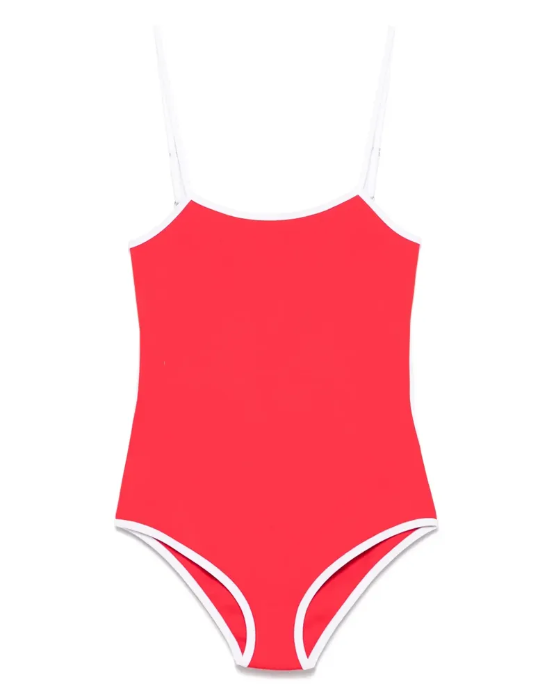Miu Miu Zweifarbiger Badeanzug - Rot Rot
