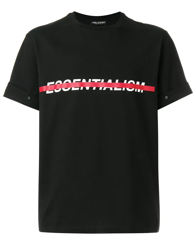 Neil Barrett T-Shirt mit Print - Schwarz Schwarz