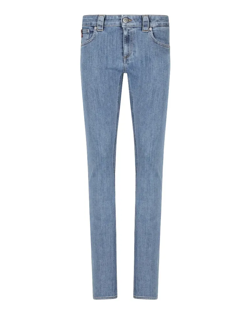 Dondup Ausgeblichene Patti Slim-Fit-Bootcut-Jeans - Blau Blau