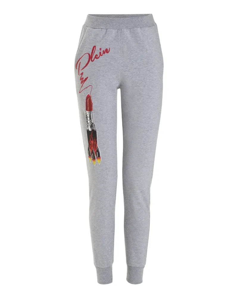 Philipp Plein rocket-graphic jogging trousers - Grau Grau