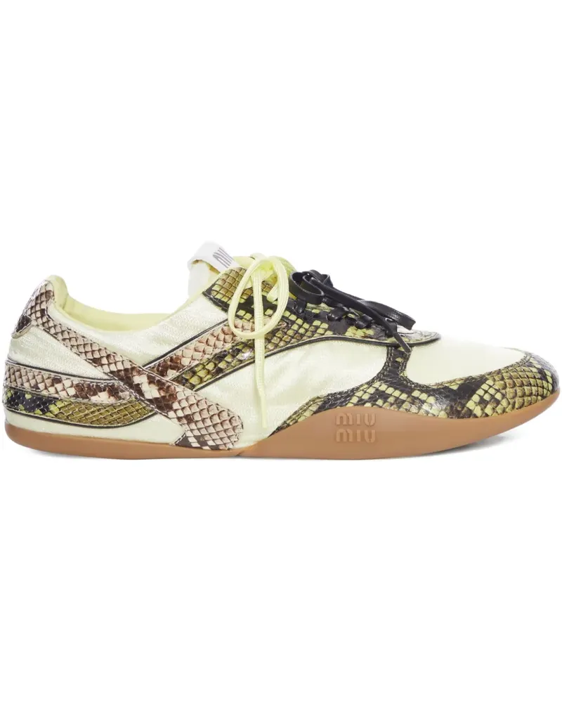Miu Miu panelled sneakers - Grün Grün