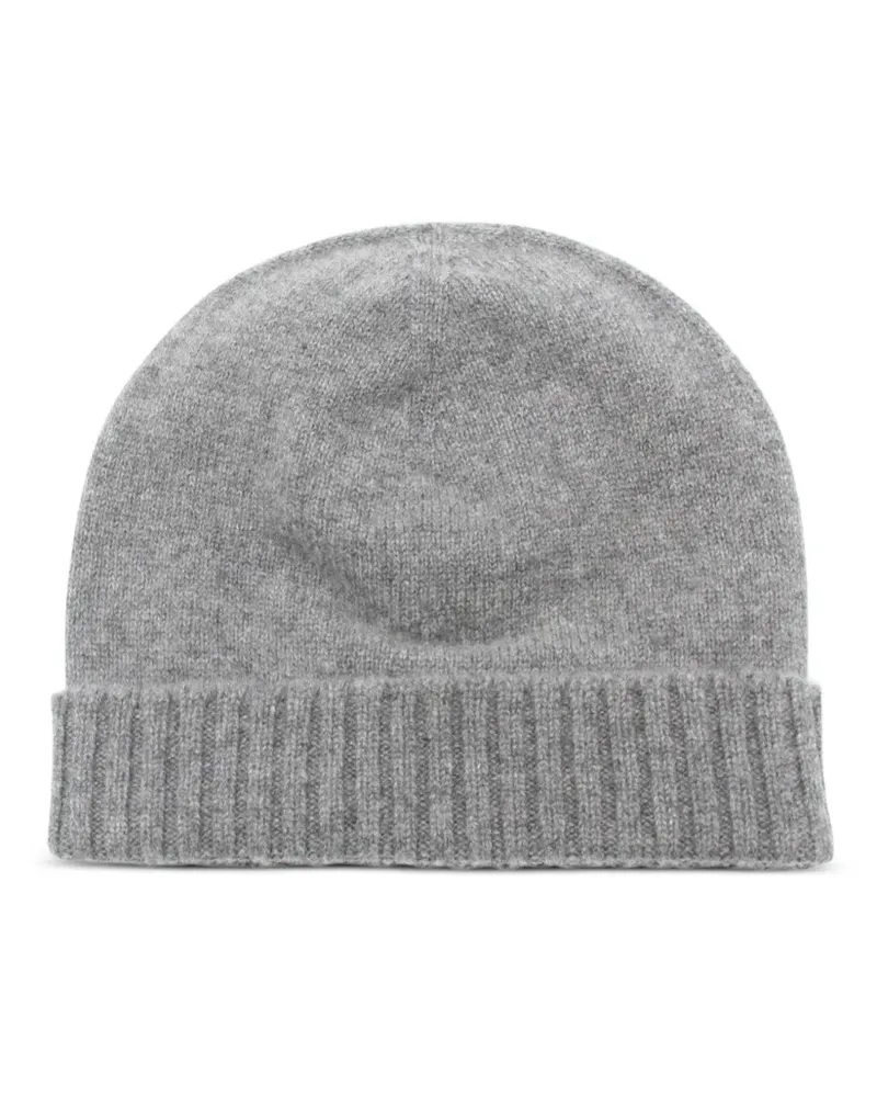 Malo Gerippte Beanie - Grau Grau