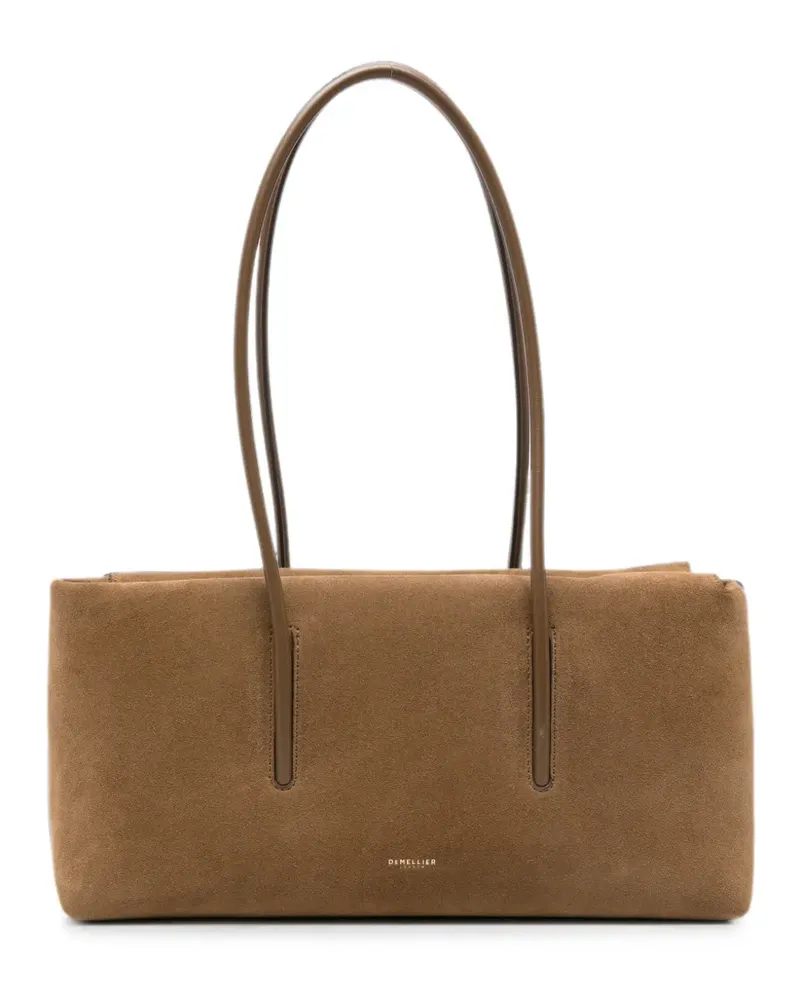 DeMELLIER Stockholm suede shoulder bag - Braun Braun
