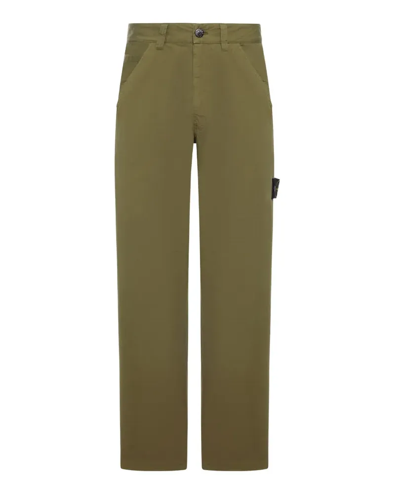 Stone Island Hose mit Patches - Grün Grün