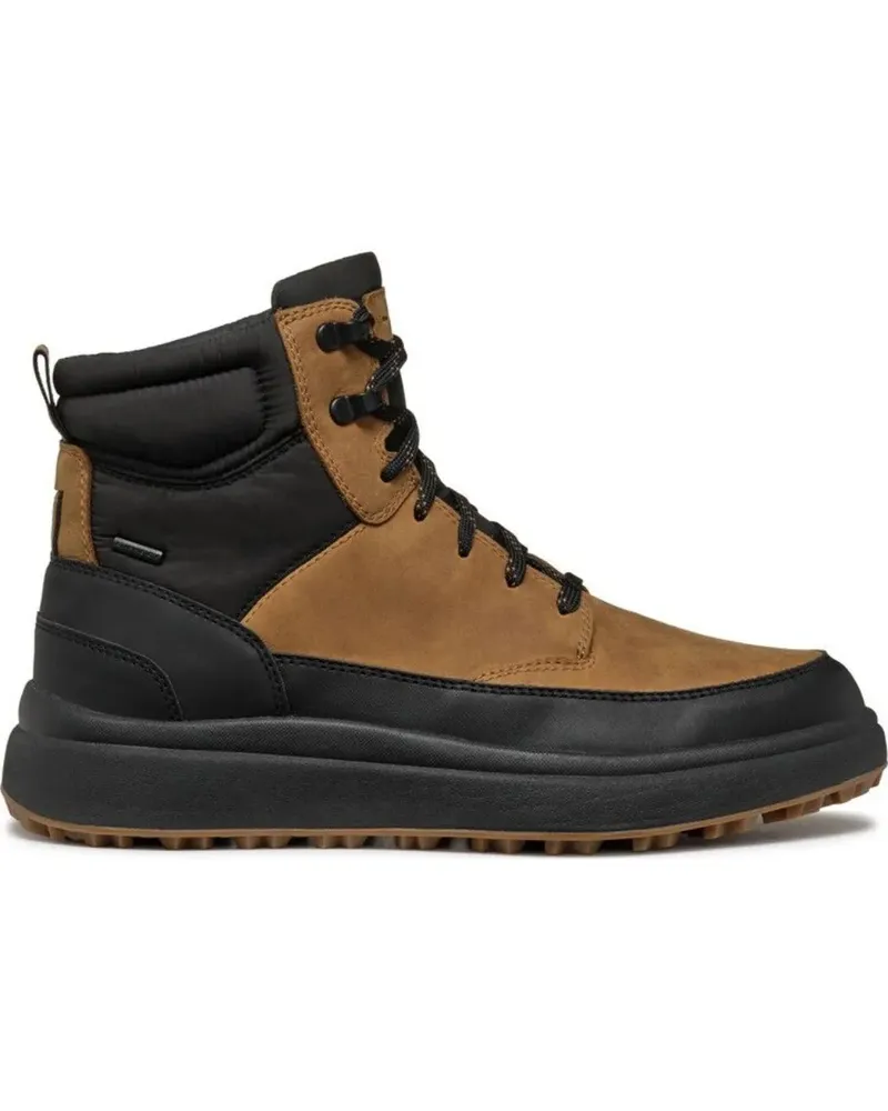 Geox Wattierte Granito + Grip ABX Schnürstiefel - Braun Braun