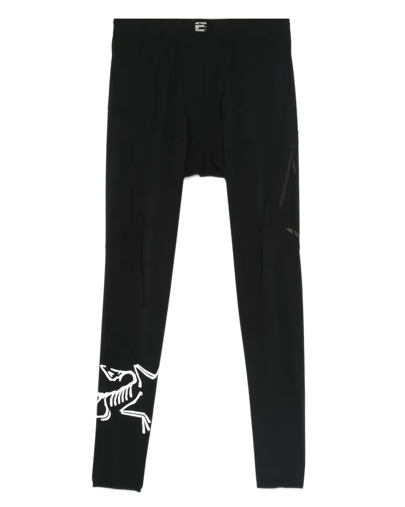 Arc'teryx logo-graphic leggings - Schwarz Schwarz