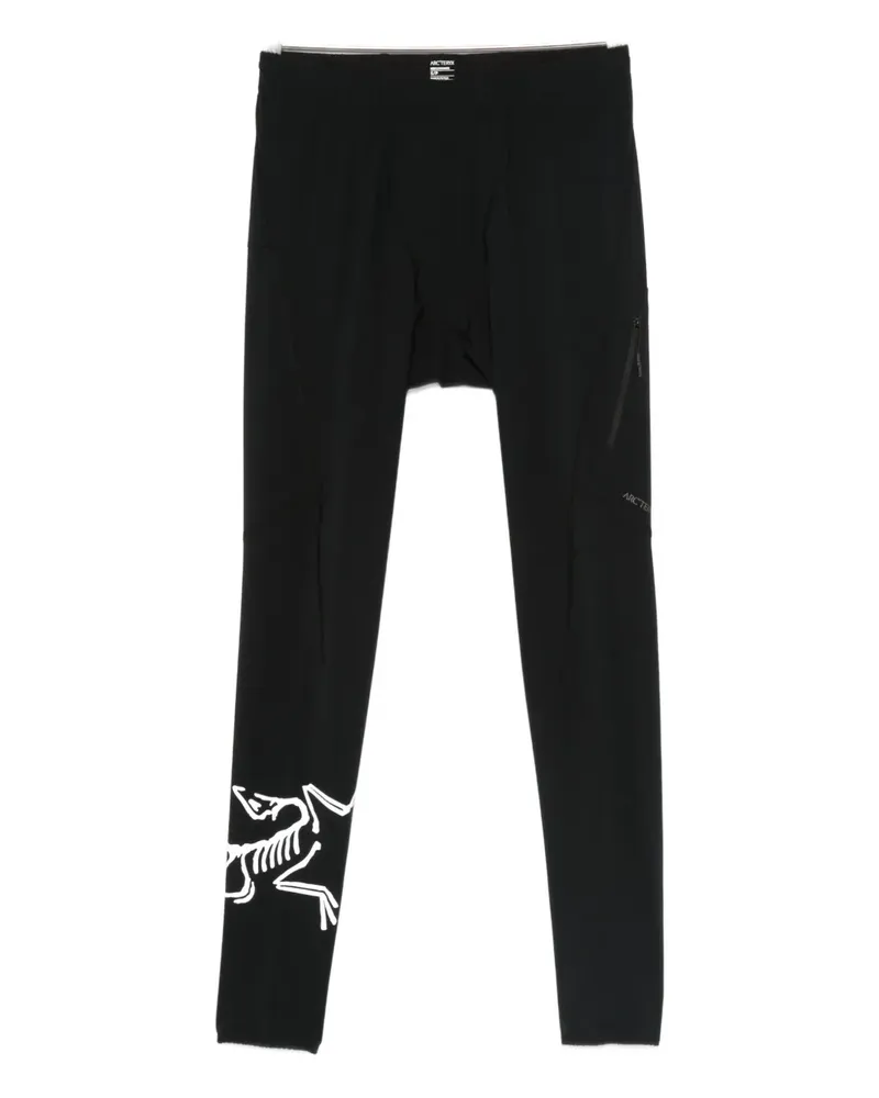 Arc'teryx logo-graphic leggings - Schwarz Schwarz