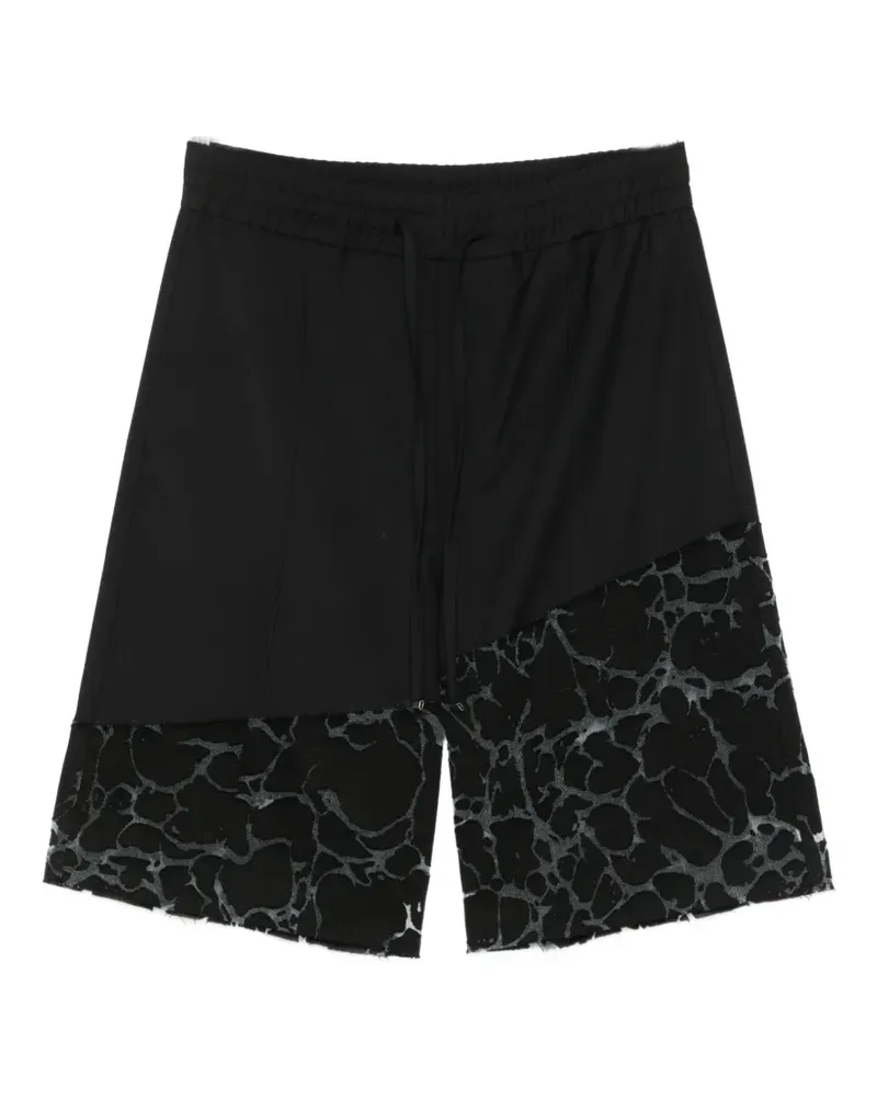 Les Hommes drawstring-fastening shorts - Schwarz Schwarz
