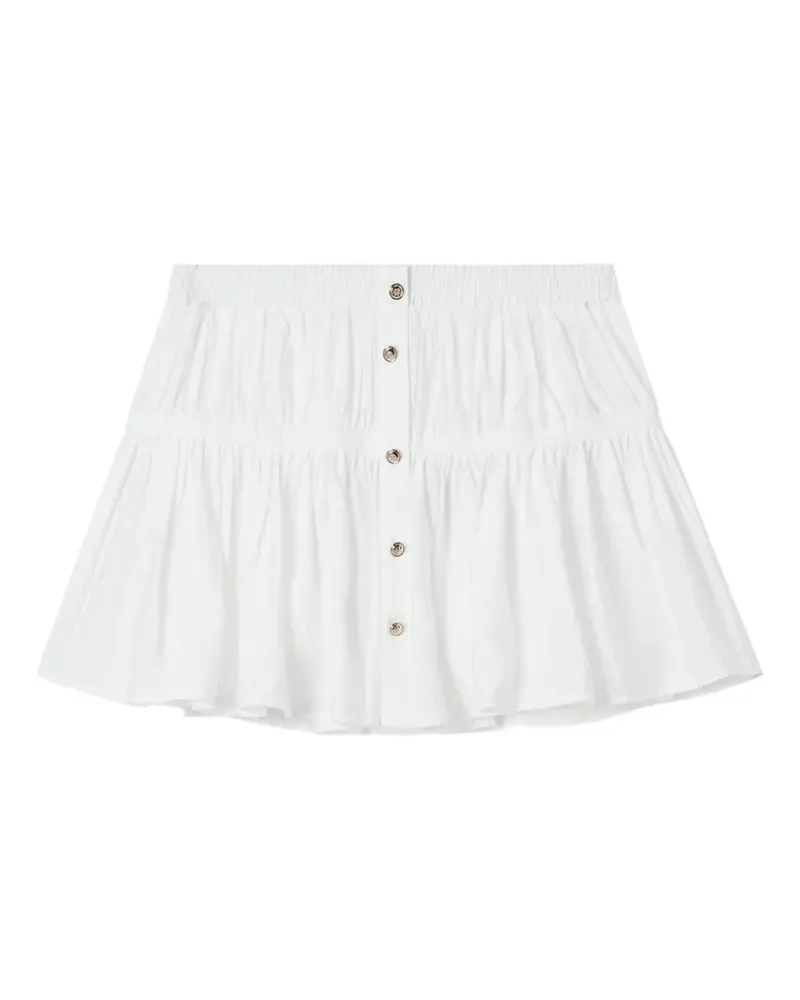 b+ab button-up ruffled mini skirt - Weiß Weiß