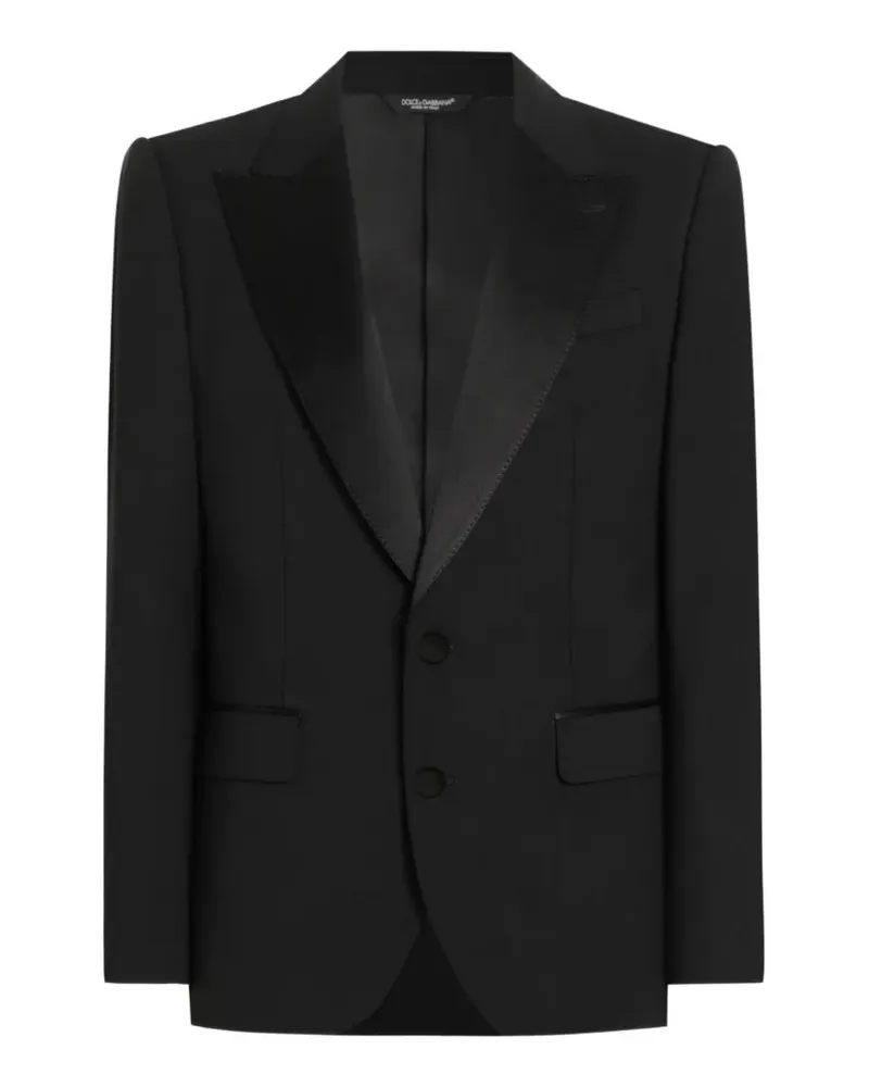 Dolce & Gabbana peak-lapel blazer - Schwarz Schwarz