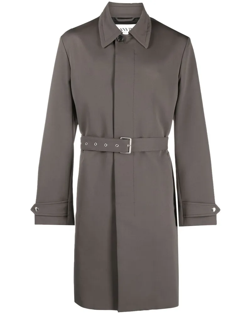 Lanvin Trenchcoat mit Gürtel - Grün Grün