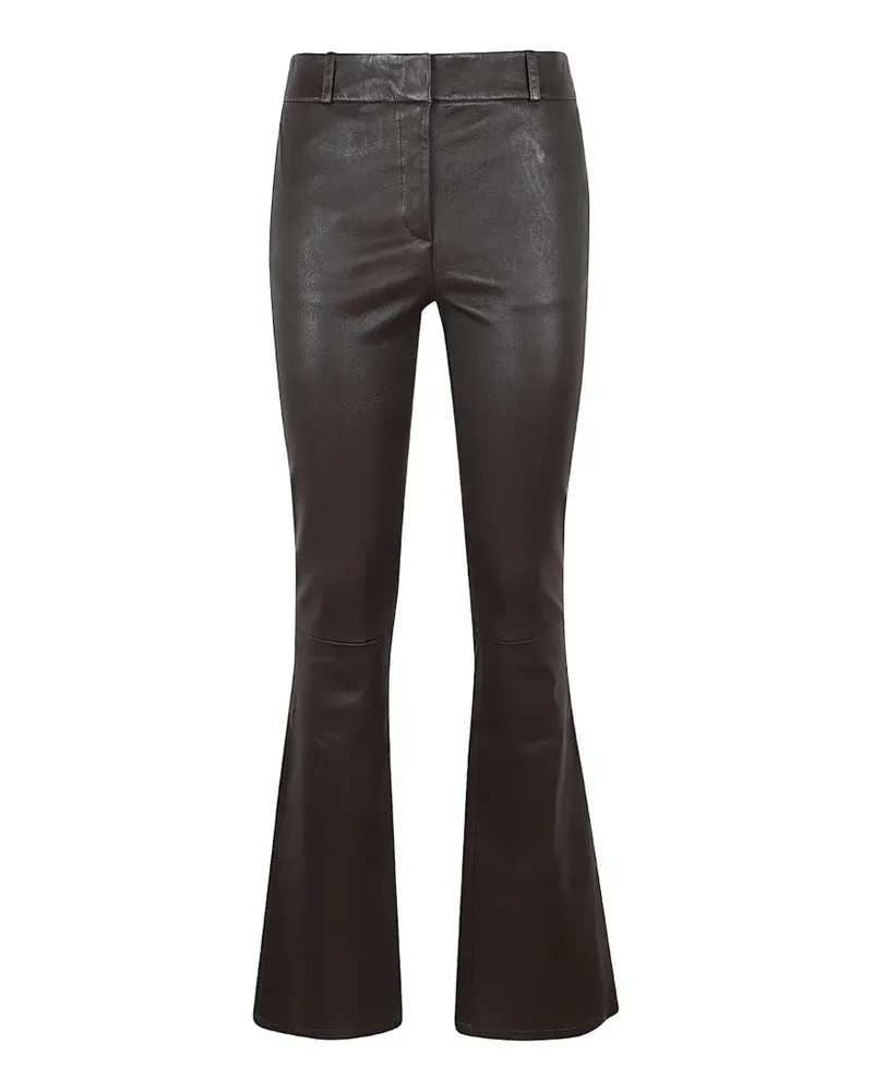 Arma Lucia flared leather trousers - Braun Braun