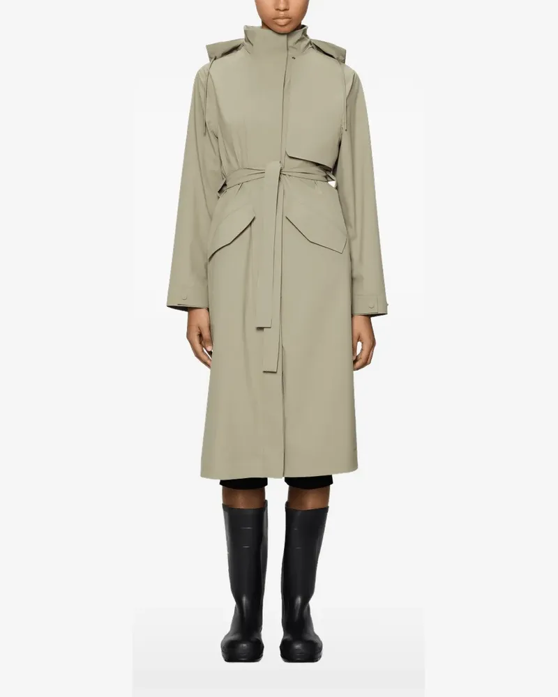 RAINS Suva hooded parka - Nude Nude