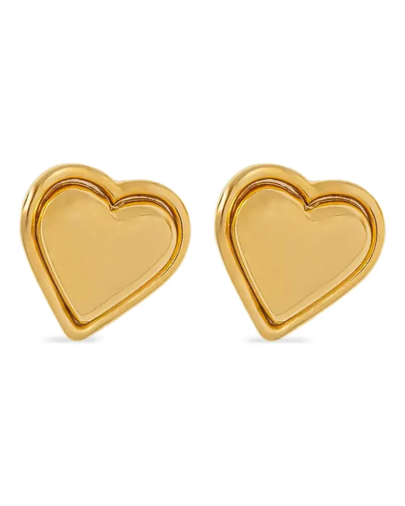 Luisa Spagnoli Novero Ohrclips mit Herzmotiv - Gold Gold