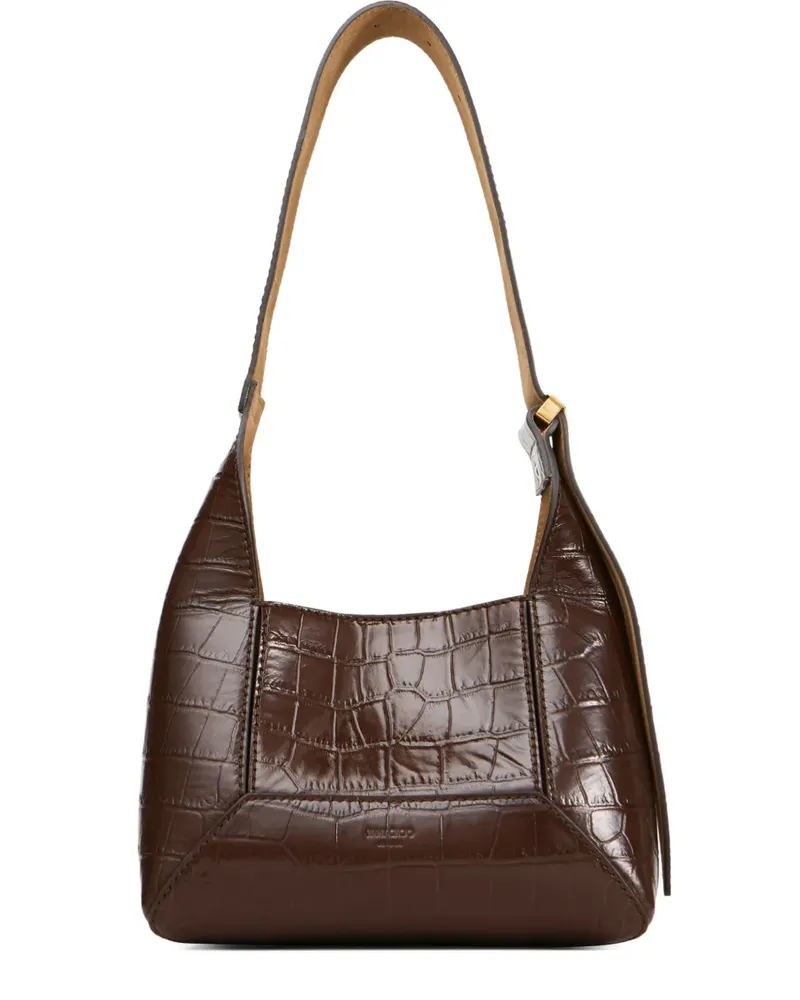 Jimmy Choo Diamond S Schultertasche - Braun Braun