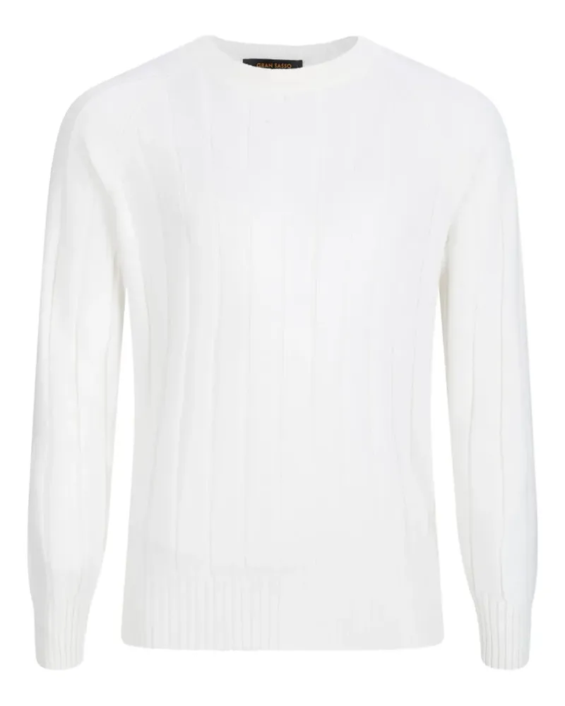 Gran Sasso Gerippter Pullover - Weiß Weiß