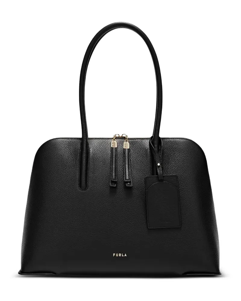 Furla L Atmosfera Dome leather shoulder bag - Schwarz Schwarz