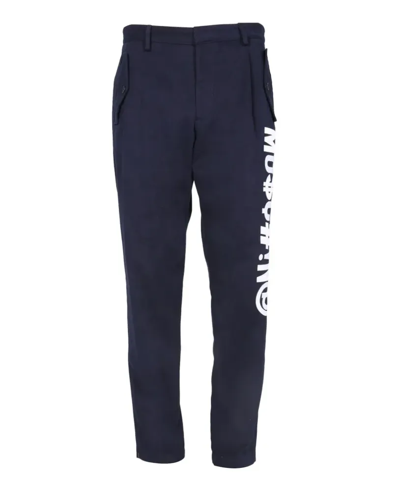 Moschino Hose mit Logo - Blau Blau