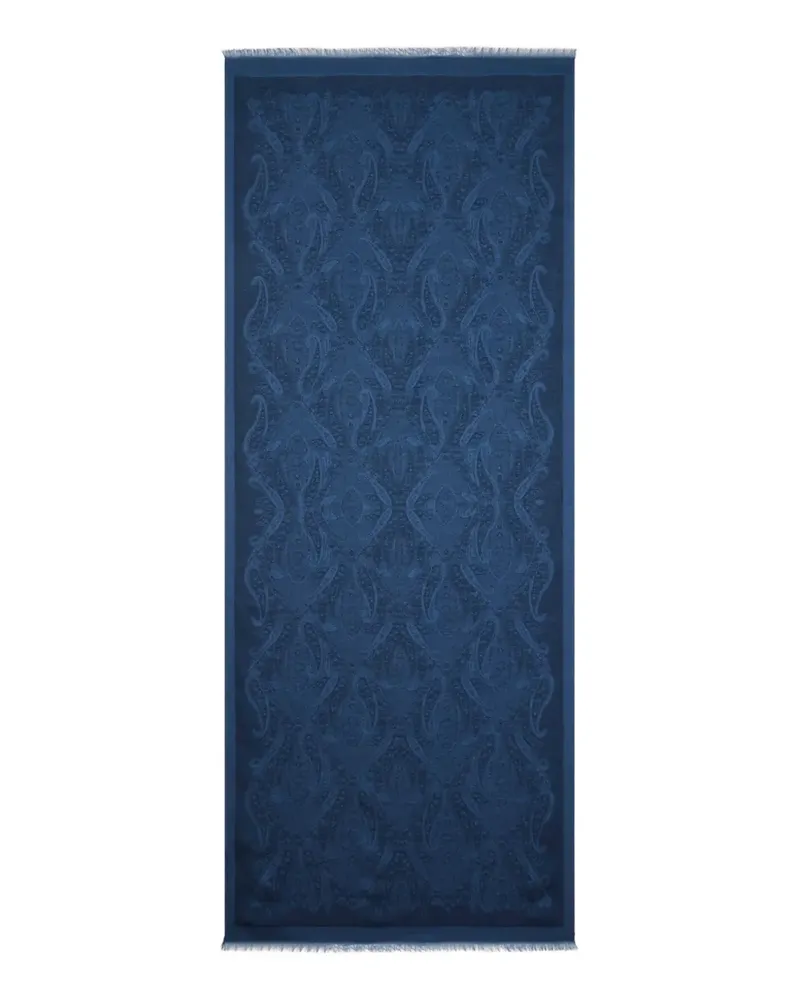 Etro jacquard paisley-motif scarf - Blau Blau