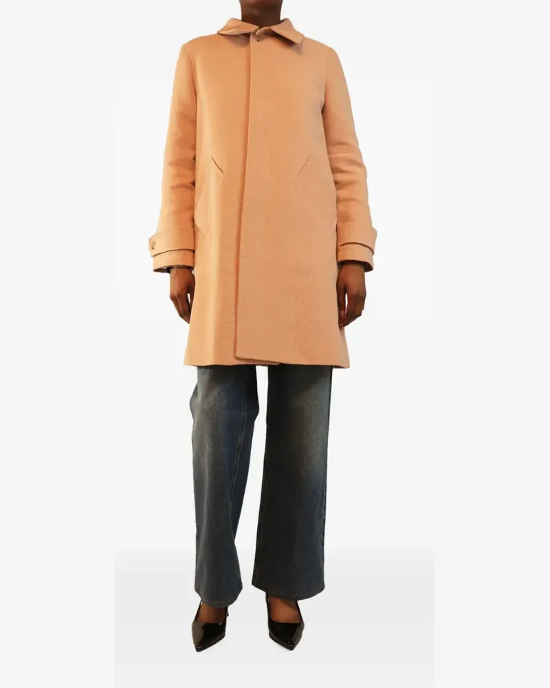A.P.C. Mantel mit verdeckten Knöpfen - Nude Nude