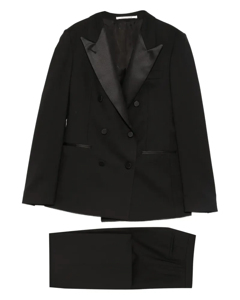 Tagliatore Doppelreihiger Anzug - Schwarz Schwarz