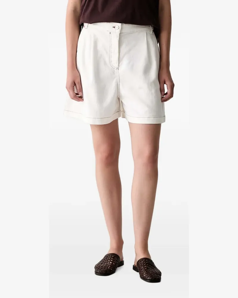 Paul Smith Shorts mit Falten - Weiß Weiß