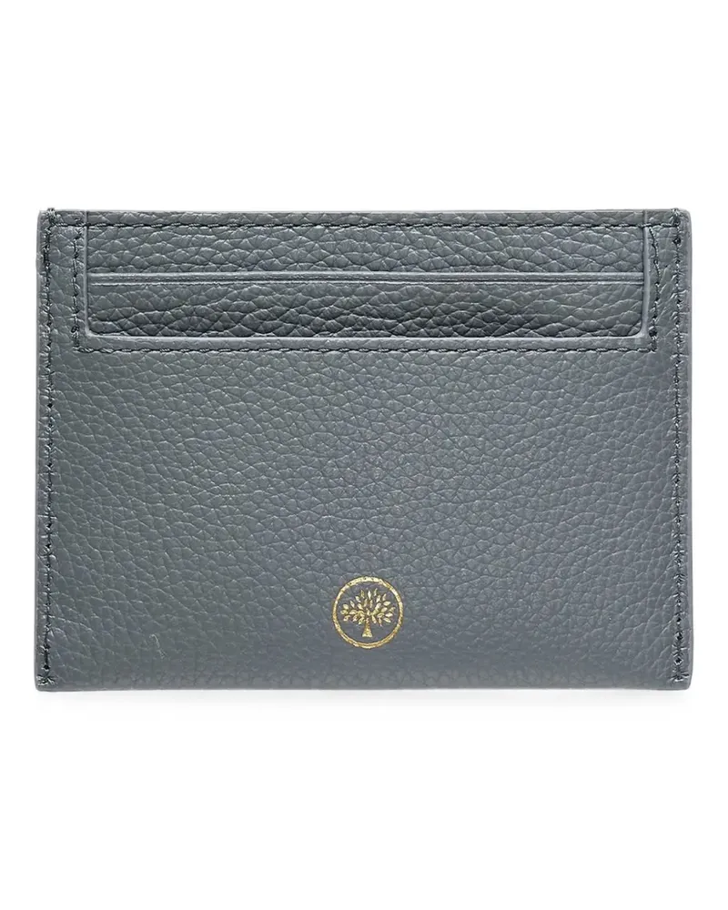 Mulberry grained leather card holder - Grau Grau