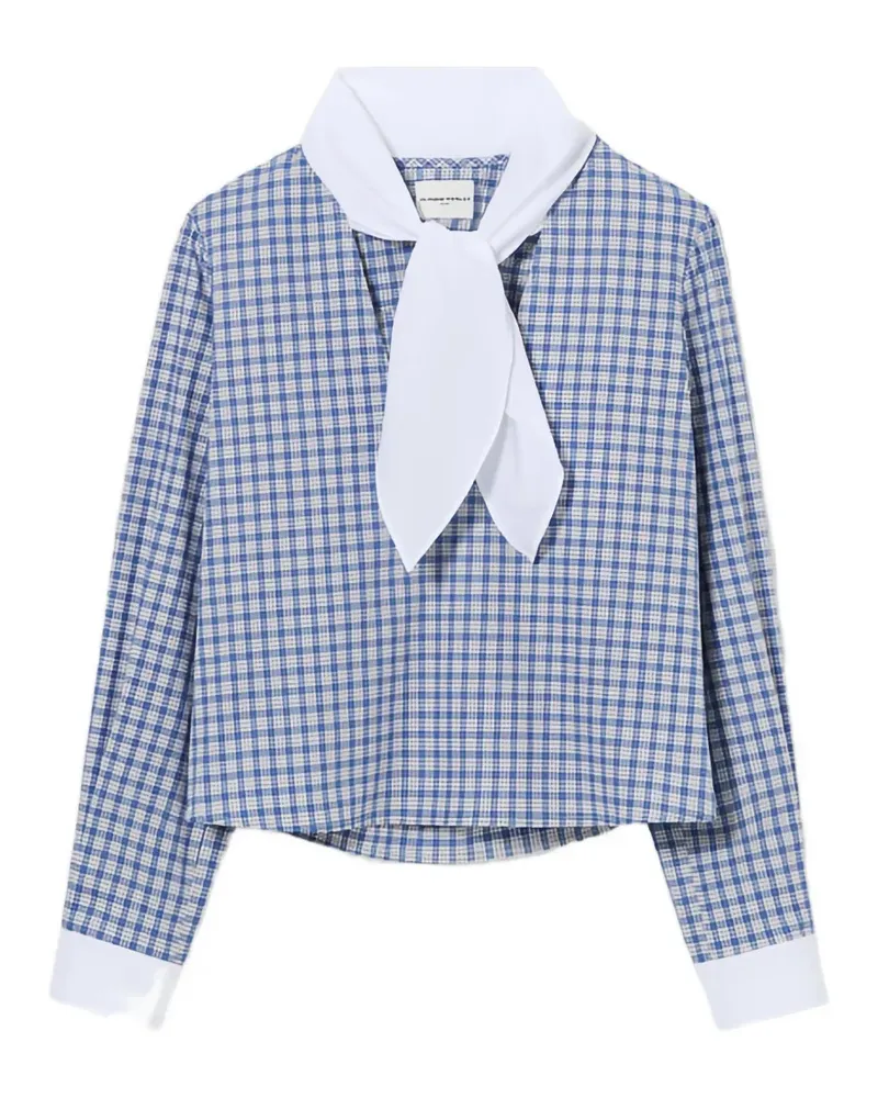 Claudie Pierlot Karierte Bluse - Blau Blau