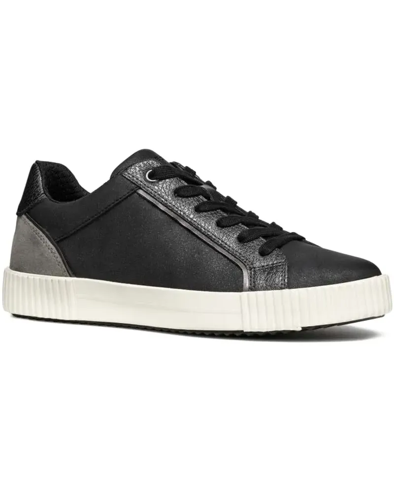 Geox Sneakers mit Einsätzen - Schwarz Schwarz