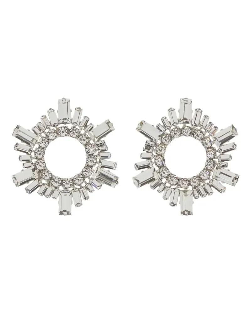 Amina Muaddi Begum earrings - Silber Silber